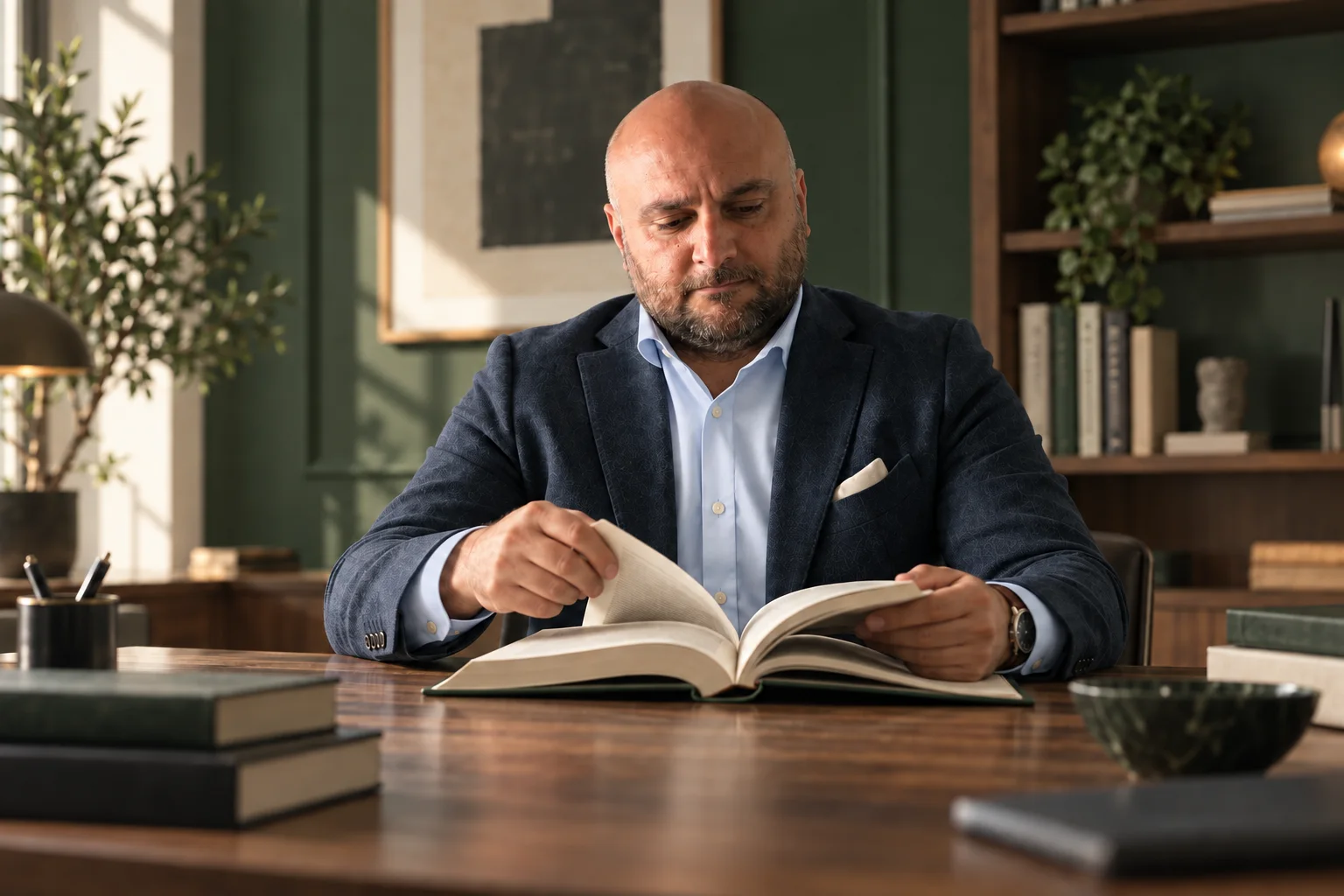 Matthieu Laval, avocat, consultant un ouvrage
